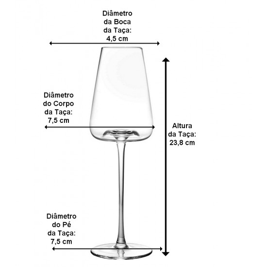 Jogo 2 Taças 300ml De Cristal Ecológico Wolff Scintillans Veritas